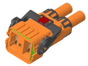 High voltage connector HV6-2PIN