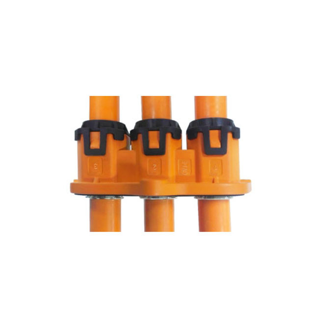 3-core plastic via connector