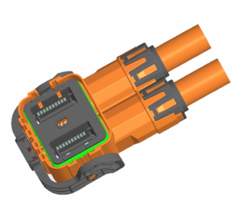 High voltage connector HV6-2PIN