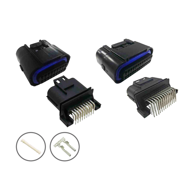 Signal connector-waterproof, double row, 18/26 core